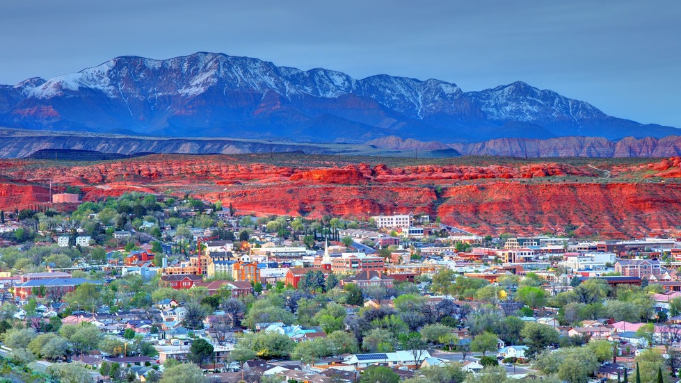 St. George, Utah at Sunset