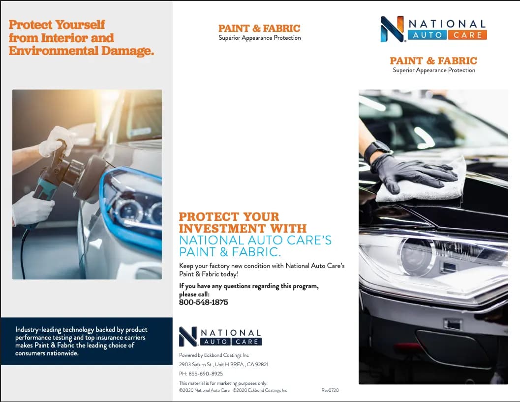 Paint & Fabric Protection brochure preview